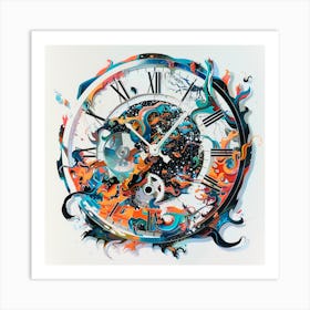 Clock 6 Art Print