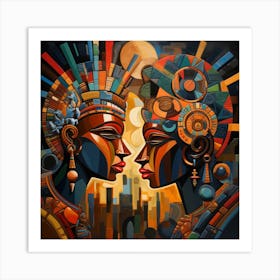 Two African Women 8 Art Print