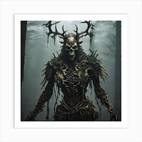 Demon In The Woods Art Print