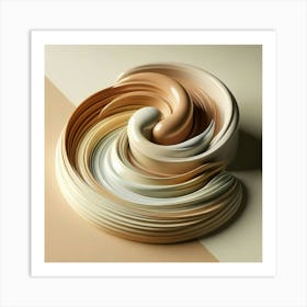 Swirl Of Makeup Art Print