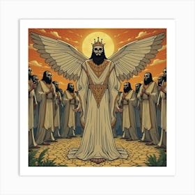 An Artistic Depiction Of The Book Of The Dead Illustrations 1 Art Print