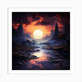 Epic Moonlight Art Print