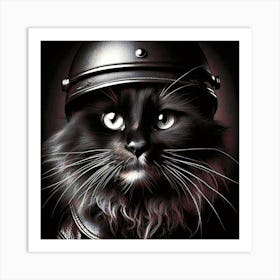 Feline Cat Creative Artwork Illustration 142 Art Print