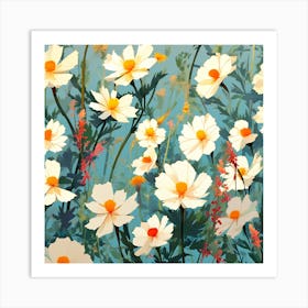 Cosmos Flower Art Print