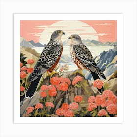 Bird In Nature Falcon 5 Art Print