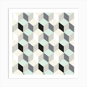 Modern Retro Pattern 20 Art Print