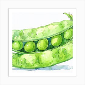 Peas Illustration Art Print