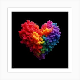 Rainbow Heart 2 Art Print