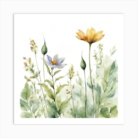 Wild Flowers In Spring Art Print