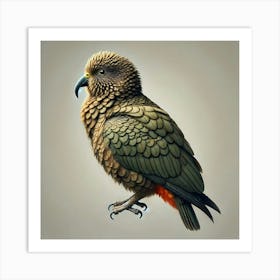 Kiwi Parrot 1 Art Print