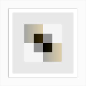 Squares Block 19 Art Print