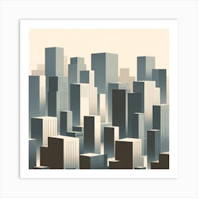 Cityscape 1 Art Print