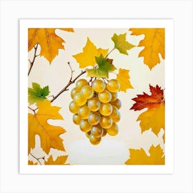 Autumn Grapes 1 Art Print