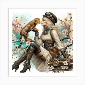 Steampunk Girl 6 Art Print