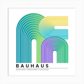 Bauhaus Geometric Minimist Functional Art Print