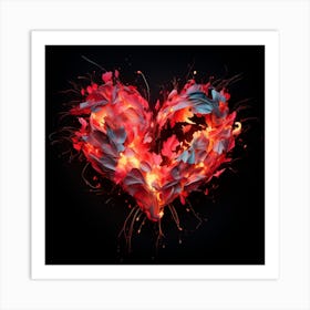 Flowering Heart Art Print