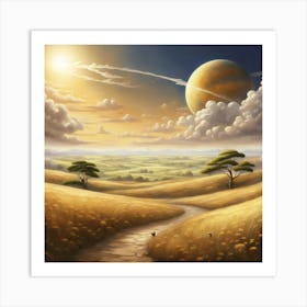 Landscape With A Path Art Print