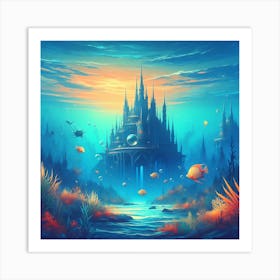 Underwater Palace 4 1 Art Print