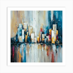 Abstract Cityscape Art Print