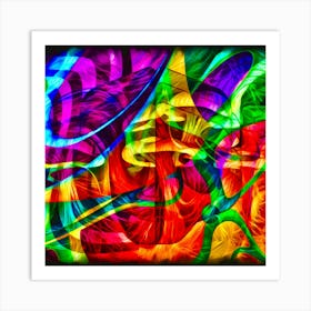 Psychedelic Mushroom World Art Print