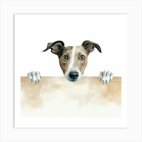 Whippet Dog 3 Art Print