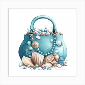 Whispering Shells Purse Art Print