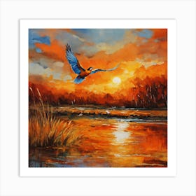 Bird In Flight Art Print