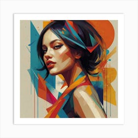 Abstract Piece Stunning Female Art Print