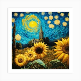 Sunflowers 1 Art Print