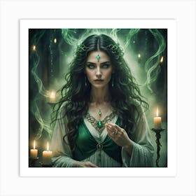 Elven Witch 1 Art Print