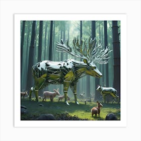 Engineered Forest 1 Art Print