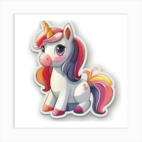 Unicorn Sticker 38 Art Print