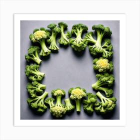 Broccoli In A Circle 4 Art Print