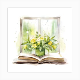 Watercolor Window Art Print