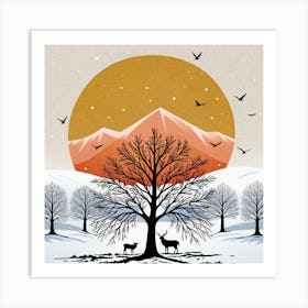 Winter Landscape 3 Art Print