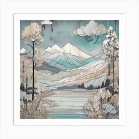 Mountains In The Sky 1 Art Print