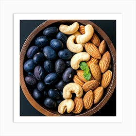 Almonds In A Bowl 1 Art Print