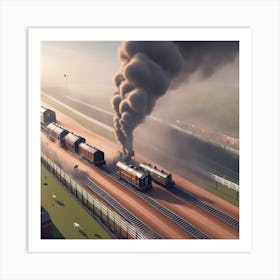 Steam Train Art Print