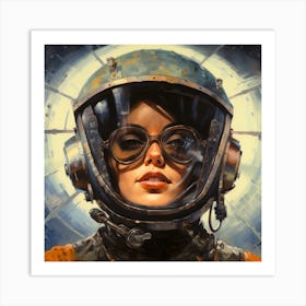 Space Girl 2 Art Print