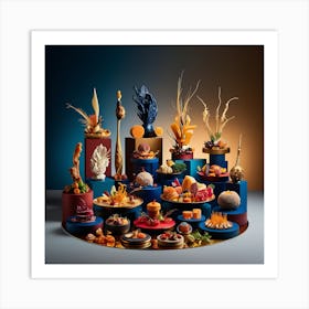 Leonardo Phoenix A Vibrant Mesmerizing Stilllife Composition F 1 Art Print