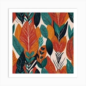 Tropical Leaves Art Print