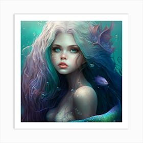 Pretty Mermaid 0 Art Print