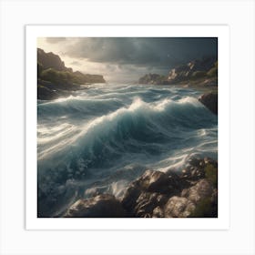 Stormy Sea ... Art Print