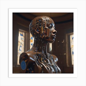 Cyborg Woman 77 Art Print