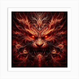 Demon Head 1 Art Print