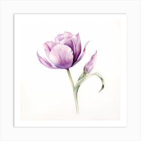 Lilac Whispers: Ethereal Blooms Art Print