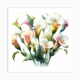 Calla lilies 2 Art Print