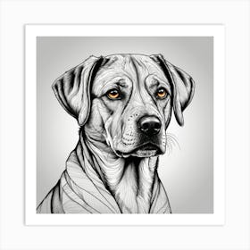 Dog'S Head Art Print