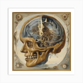 Clockwork Brain Art Print