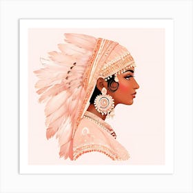 Indian Woman Art Print